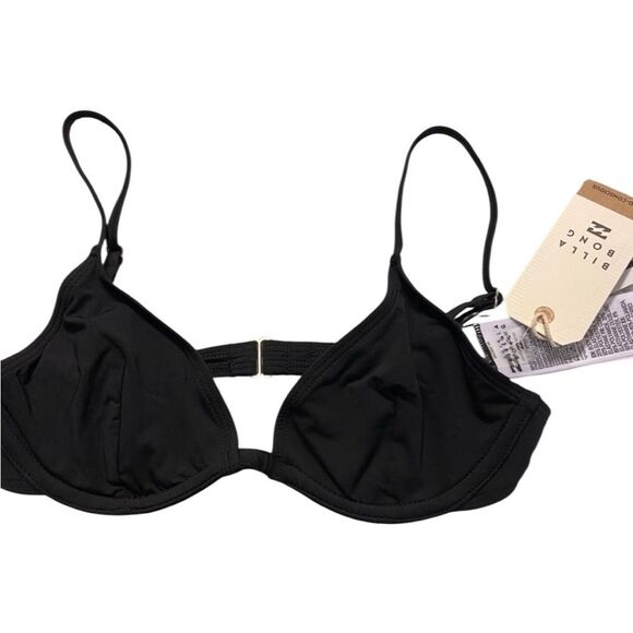 NEW Billabong Sol Searcher Reese underwire black swim bra M Medium - Picture 4 of 8